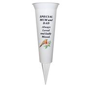 Memorial Tomba Fiore Vaso Con Punta Robin Immagine - Speciale Mamma E Papà