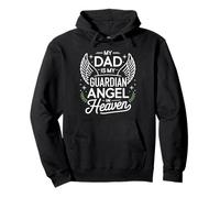 Memoriale commemorativo di My Dad Father is My Guardian Angel In Heaven Felpa con Cappuccio