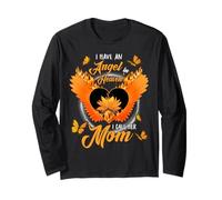 Memoriale della Famiglia I Have Angel in Heaven I Call Her Mom Family Memorial Maglia a Manica