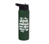 Memoriale Mamma La mamma non è qui L'amore non se n'è mai Stainless Steel Insulated Water Bottle