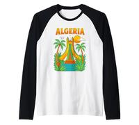 Memoriale Martire Algeria Dz Souvenir Cultura di Algeri Maglia con Maniche Raglan