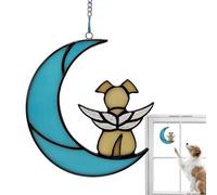 Memoriale per animali domestici in acrilico macchiato - Regalo di simpatia per cani per perdita | Decorazione per souvenir sincero, ricordo di comfort per gli amanti degli animali, scheda di lutto