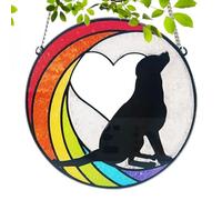 Memoriale Per Gatti, Catturatori Di Sole Per Cani Angelici E Gatti Memoriale Ornamenti Da Appendere, 16x16 Cm Antiruggine E Impermeabile Tema Di Lutto Di Simpatia Per Finestra Decorazioni Natalizie Ri