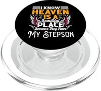 Memoriale per la perdita di Stepson Heaven bel posto memoria PopSockets PopGrip per MagSafe