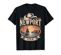 Memoriale per la Vela di Newport Rhode Classic Island Maglietta