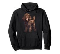 Memoriale per l'allevatore di Cuccioli di Cane Irish Water Spaniel Felpa con Cappuccio