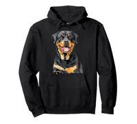 Memoriale per l'allevatore di Cuccioli di Cane Rottweiler, Mamma e papà Felpa con Cappuccio