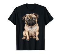 Memoriale per l'allevatore di Cuccioli di Pug Dog Mamma Dad Maglietta