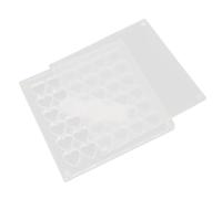 Memorie di Archiviazione di Archiviazione, Scatola del Display Conchiglia, Chiara visibilità, Scatola Stoccaggio del Ciondolo Magnetico Acrilico per Organizzatore Pietra, Uso Versatile (36 Griglie)