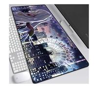 Memorie di plastica Anime Extended XXL Mousepad, Tappetino per mouse Speed Gaming, 800x300mm Tappetino anime grande con base in gomma antiscivolo, Bordi cuciti 3mm, per PC, F