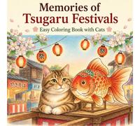 Memories of Tsugaru Festivals: Easy Coloring Book with Cats
