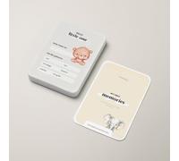 Memories2Make Biglietti miliari "My First Memories" | 55 biglietti per il primo anno | 10 x 15 cm extra large | scrivibili su entrambi i lati | regalo per nascita e baby shower