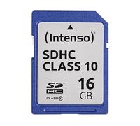 INTENSO 3411470 - Scheda di memoria SDHC 16 GB, Intenso Classe 10
