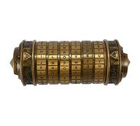 Memorizza i tuoi appunti, poesie, chiavi o altri oggetti di valore. | Da Vinci Code Mini Cryptex Scrigno cilindrico in metallo con lucchetto a combinazione,password modificabile