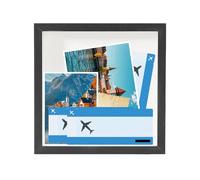 Memory Box Picture Frame, Transparent Wall Keepsake Box, Slot Design Memory Storage Display, Decorative Shadow Case, Multi Purpose Frame for Photos Tickets Souvenirs Couples Family Friends