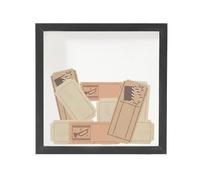 Memory Bóx | Robusto supporto strutturale | Materiale MDF | Scatola per archivio avventura | Cornice da viaggio | Design trasparente | Per biglietti fotografici matrici fiori secchi