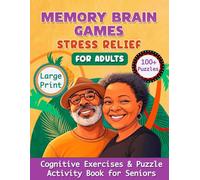 Memory Brain Games for Adults: Large Print Memory Games & Cognitive Exercises for Seniors | Fun Puzzles for Stress Relief and Sharp Thinking