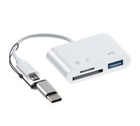 Memory Card Adapter | 3 in 1 USB C USB 3.0 Connector Adapters | Portable Type C Card Reader, Simultaneously Read Ms CF TF Cards, Supports Mmc/-Mmc/Uhs-I/Ms Duo/Pro Duo/CF