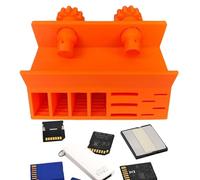 Memory Card Holder, Memory Cards Protector Box, 4.09x5.28x2.95in Ergonomic Design, Easy to Use, Multi Slot Organizer Case for Rental Businesses, Dormitories, Hotels, Restaurants, Apartments