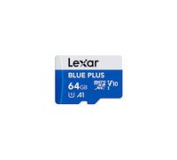 Lexar Scheda di memoria microSD Blue Plus UHS-I 64 GB con adattatore SD 100 MB/s C10 A1 U1 V10