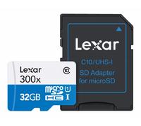 Memory Card micro-SD 32GB Lexar C.10 UHS-1 300X 45MB/s (GoPro Smartphone Tablet)