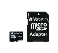 Verbatim Premium microSDHC Card con adattatore - 16Gb - classe 10 - 44082