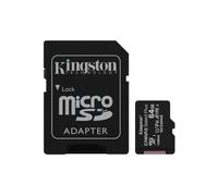 Kingston Technology Canvas Select Scheda micSDXC Plus 100R A1 C10 da 64GB + adattatore