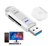 Memory Card Reader - High-Speed USB 5Gbps Multifunctional Cardreader | Universal Electronic Accessory For Drones Monitors LCD TVs Cameras Tablets | Compact Thumb Drive Adapter