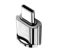 Memory Card Reader, Type C TF Card Reader with High Speed Transfer, Plug and Play Adapter for External Storage, Smartphone Backup, Mobile File Management, Photo Video Data Access
