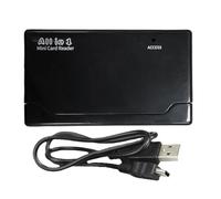 Memory Card Reader, USB Camera Card, 2,72 x 1,5 x 0,43 pollici Adattatore portatile, Flash Drive Digital Accessories for Computer, File Transfer, Laptop Expansion, Travel Photography