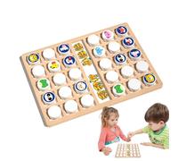 Memory Chess - Matching Game Fipping Chess, puzzle Attività di raccolta di strategie di legno educativo per bambini e adulti