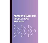 Memory Device For People From The 1900s (Blue Purple Cover): Funny Gift Notebook Journal For Friends Family Coworkers