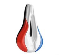 Memory Foam Bike Saddle Pad 28.5cm Soft Gel (Rosso Blu Bianco)