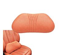 Memory Foam Car Headrest Neck Pillow for Driving. (Orange,Lumbar Support)