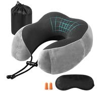 Memory Foam Cuscino a forma di U Supporto per il collo Viaggio Studente portatile Aiuto per dormire Cuscino per aereo Schienale Cuscino per il collo Cuscino per il collo