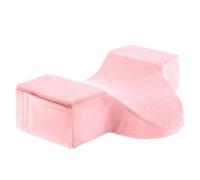 Memory Foam Eyelash Pillow - Grafting Cushion | 25x15cm Lash Pillow with Contoured Shape, Skin-Friendly Velvet Eyelash Cushion with Pockets, Beauty Supplies for Spa Center