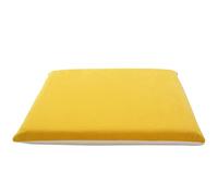 Memory Foam Seat Cushion Soft Washable Non-Slip Chair Pad Mediation Cushion for Office Living Room Kitchen - Yellow 40x40cm (16x16 inch)