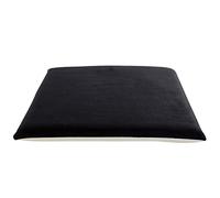 Memory Foam Seat Cushion Soft Washable Non-Slip Chair Pad Meditation Cushion for Office Living Room Kitchen - Black 50x50cm (20x20 Inches)