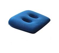 Memory Foam Sit Bone Relief Cushion with Two Holes for Butt, Lower Back, Hamstrings, Hips, Ischial Tuberosity Coccyx Cushion for Tailbone Pain, Blue