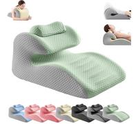 Memory Foam Support Pillow for Couples-Couples Pillows for Intimacy, Memory Foam Lumbar Support Pillow, Pillows to Supports Breasts or Raise HIPS, for Sitting, Lying, Home & Bed Use (Green)