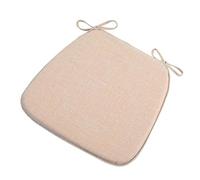 Memory Foam U-Shape Chair Cushion Set of 4 Non-Slip Ties for Dining Room Chairs 45x42 cm Khaki Color Comfortable Kitchen Seat Cushions Home Décor