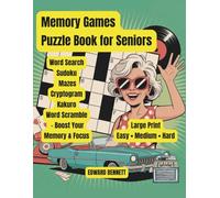 Memory Games Puzzle Book for Seniors Large Print: Sudoku, Word Search & More - Fun Gift for Grandparents
