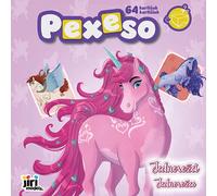 Memory in quaderno Unicorni - 64 tessere, pagine da colorare e scatolina