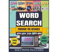 Memory Lane Word Search: Through the Decades: Five Decades of Nostalgia • 1950s to 1990s