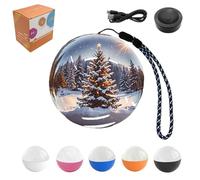 Memory Orb,3d Crystal Ball Video Player-Personalized Uploadable Videos & Photos Gift For Couples Anniversary Birthday Christmas 2.7" Wifi (white,WiFi Upgraded version)