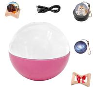 Memory Orb Custom Video Sphere, WiFi Core Memory Orbs, Crystal Ball Video Player, 2.7in 3D Crystal Ball Personalized Display, Uploadable Videos & Photos, for Anniversary Xmas (Pink,wifi)
