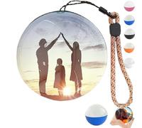 Memory Orb Video Player, 2.7in 3D Crystal Ball Sphere Lamp, WiFi Enabled, Uploadable Videos & Photos, Custom Keepsake for Family, Couples, Pet, & Special Occasions (Blue)