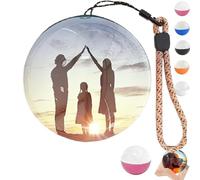 Memory Orb Video Player, 2.7in 3D Crystal Ball Sphere Lamp, WiFi Enabled, Uploadable Videos & Photos, Custom Keepsake for Family, Couples, Pet, & Special Occasions (Pink)