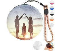 Memory Orb Video Player, 2.7in 3D Crystal Ball Sphere Lamp, WiFi Enabled, Uploadable Videos & Photos, Custom Keepsake for Family, Couples, Pet, & Special Occasions (White)