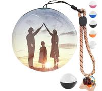 Memory Orb Video Player, 2.7in 3D Crystal Ball Sphere Lamp, WiFi Enabled, Uploadable Videos & Photos, Custom Keepsake for Family, Couples, Pet, & Special Occasions (Black)